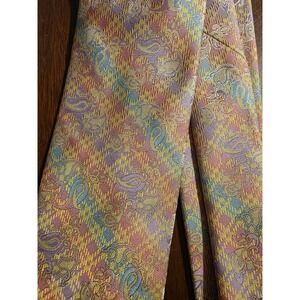 Stacy Adams Pink Purple Blue Jacquard Lace Spring Easter Tie